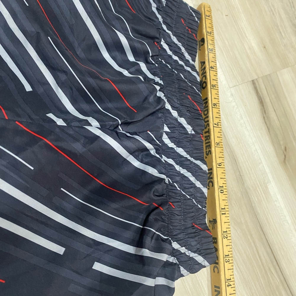 Danskin Now Running Shorts Small Black Gray Red Stripe Athletic Gym - Picture 4 of 5